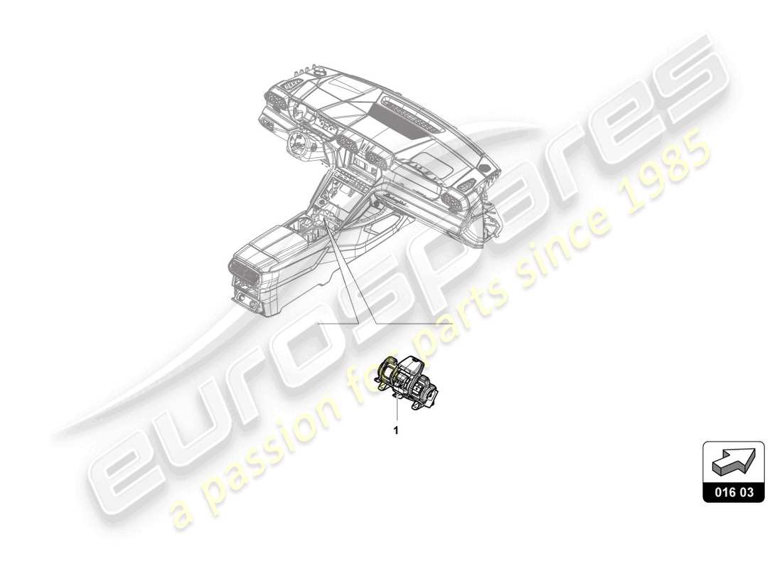 lamborghini urus s (accessories) diagrama de piezas de la unidad de impulsión