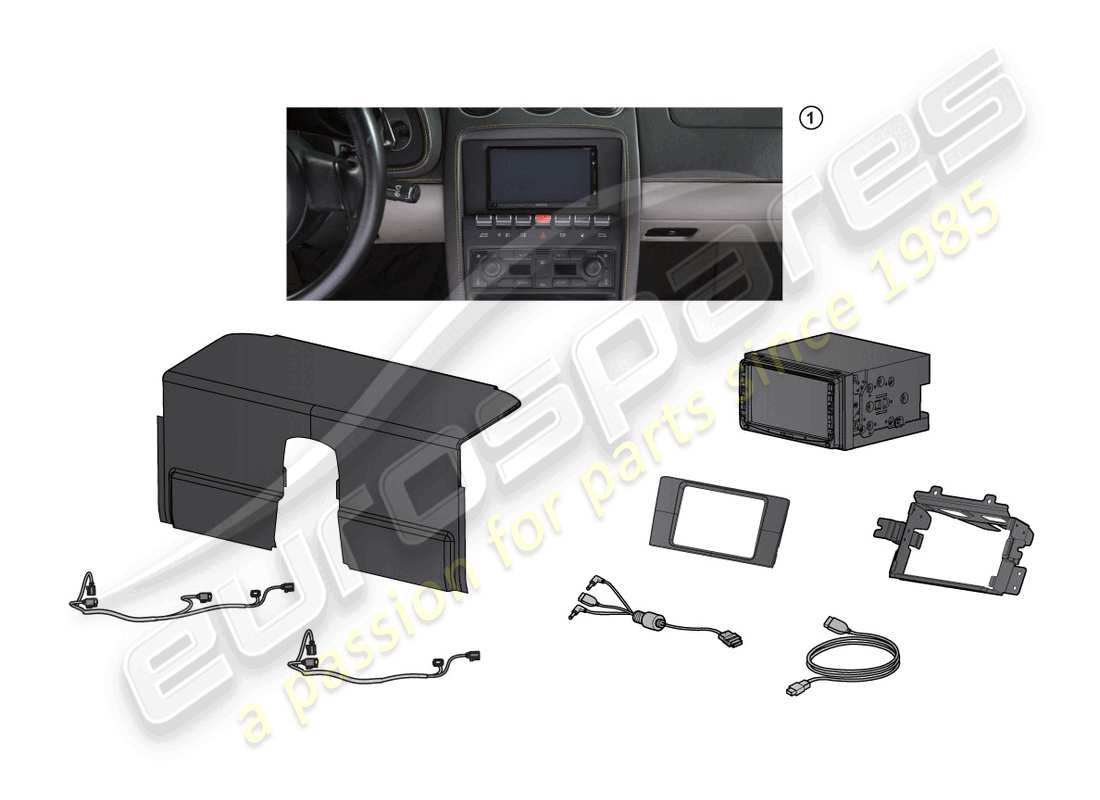 lamborghini lp550-2 spyder (accessories) kit de actualización diagrama de piezas