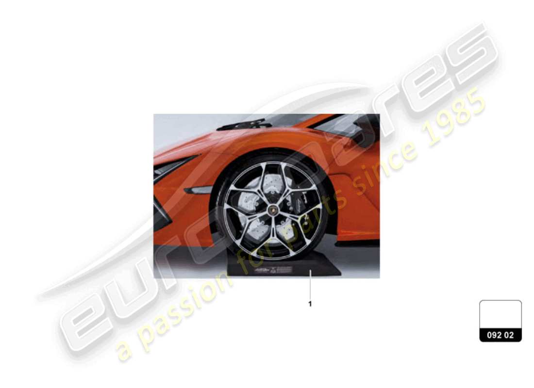 lamborghini revuelto coupe (accessories) cojín de impacto diagrama de piezas