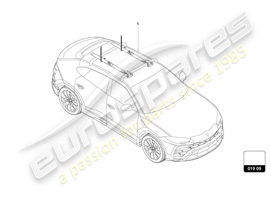 lamborghini urus s (accessories) portabicicletas diagrama de piezas