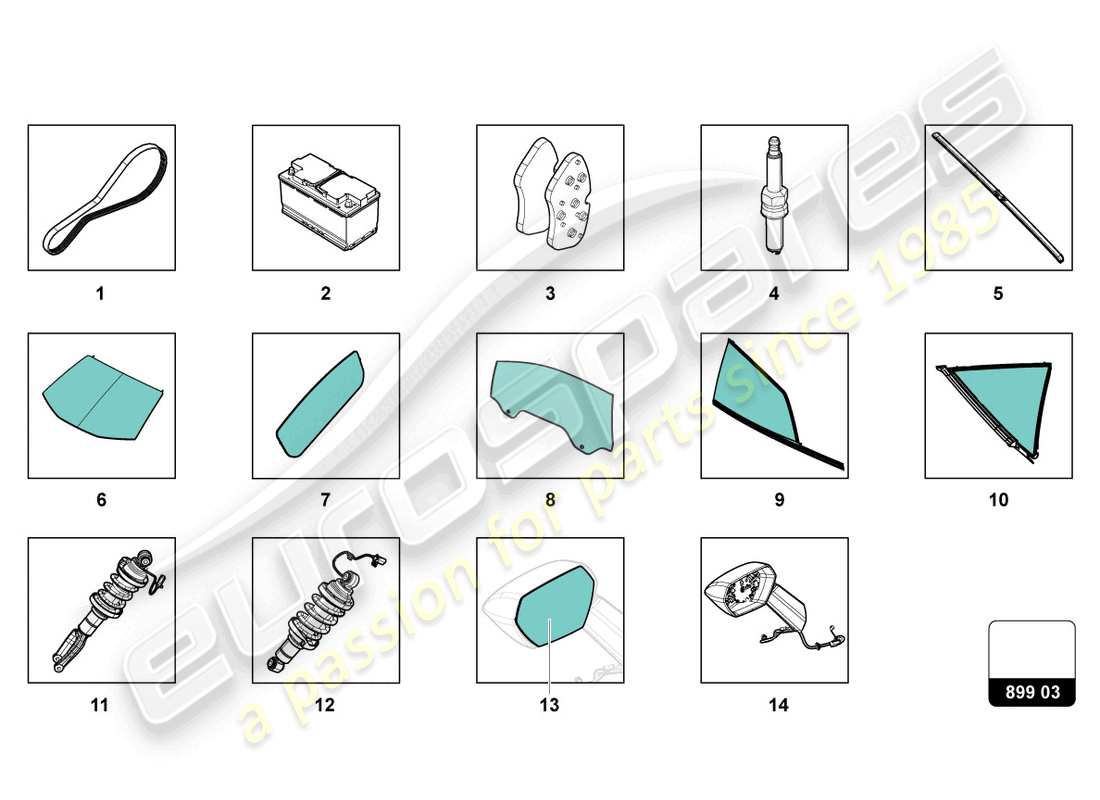 lamborghini evo spyder (2024) para recoger diagrama de piezas
