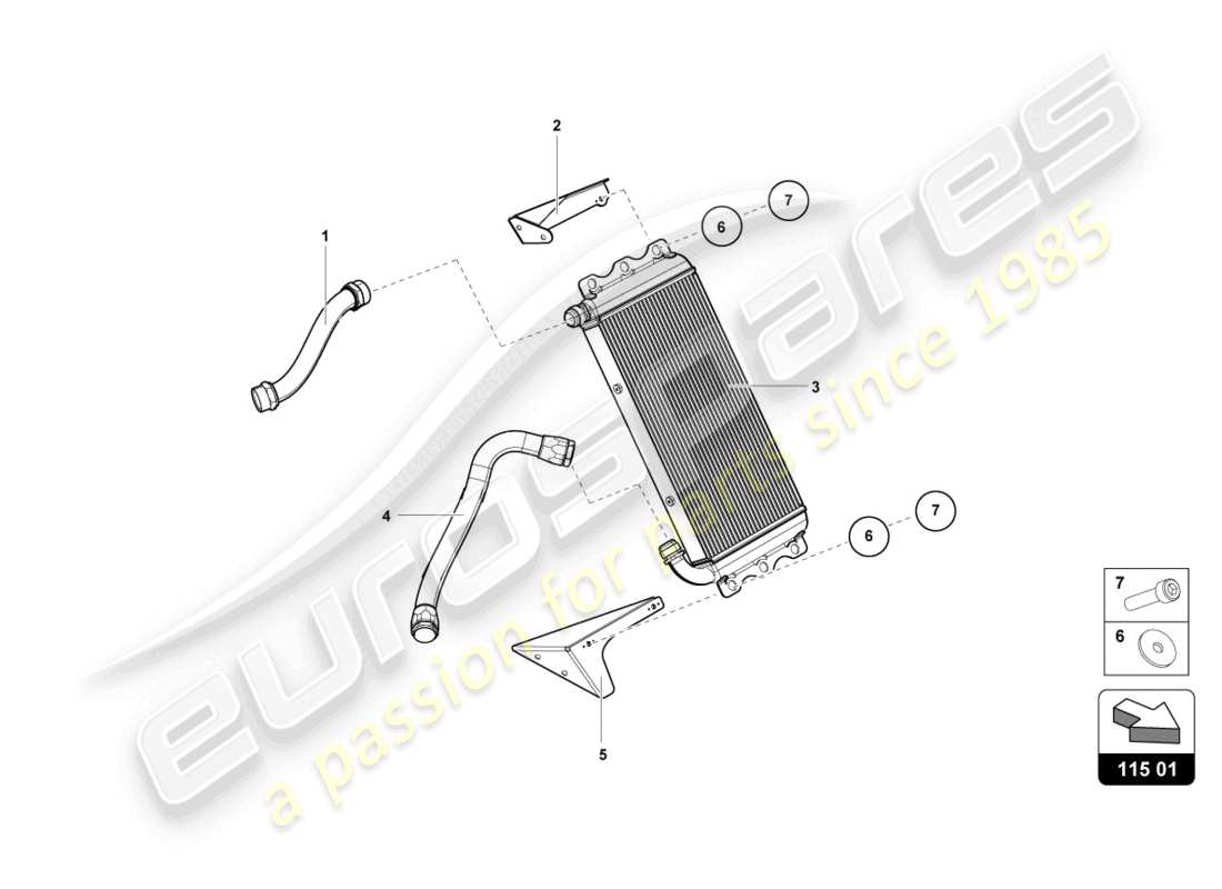 lamborghini super trofeo evo 2 (2022) diagrama de piezas del sistema de aceite de la caja de cambios