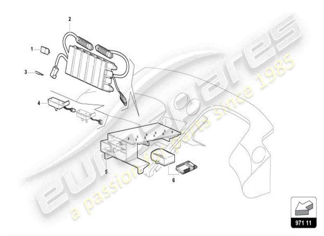 lamborghini diablo vt (1996) sistema eléctrico diagrama de piezas