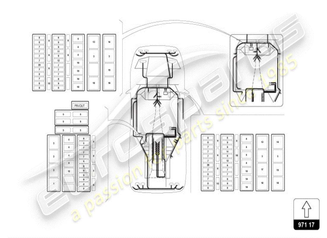 lamborghini diablo vt (1998) sistema eléctrico diagrama de piezas