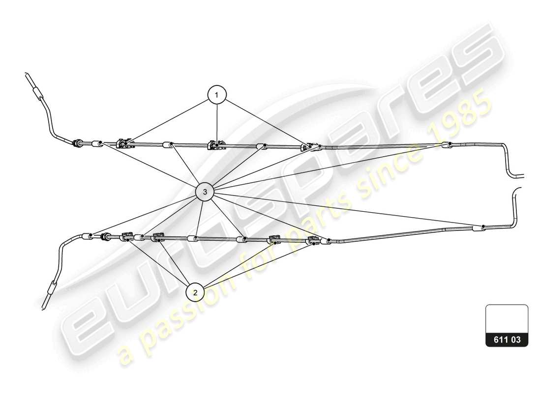 lamborghini super trofeo evo 2 (2022) diagrama de piezas del sistema de frenos