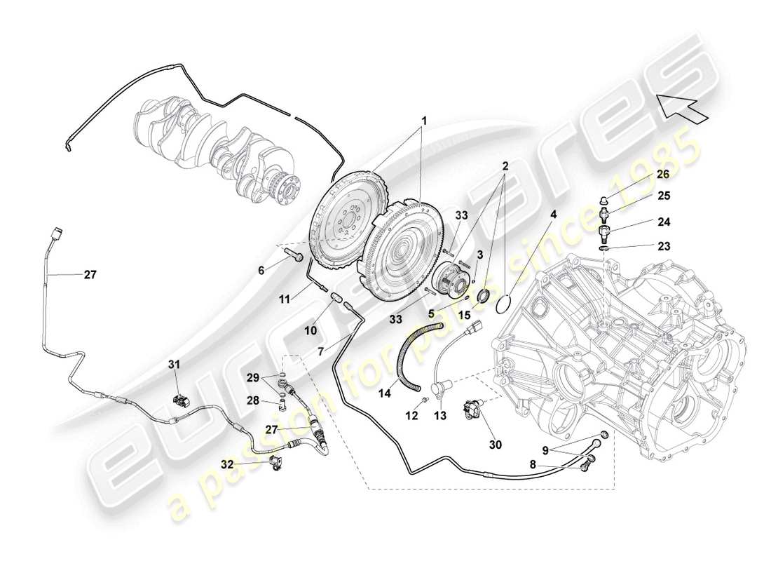 lamborghini lp570-4 sl (2014) diagrama de piezas del acoplamiento