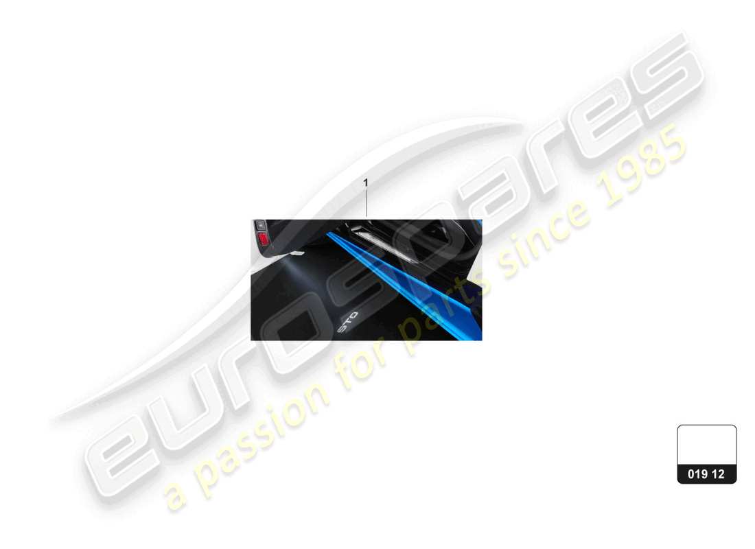lamborghini huracan sto (accessories) diagrama de piezas del sistema de iluminación