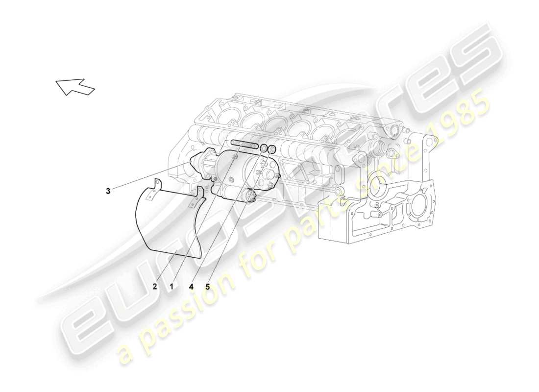 lamborghini lp640 coupe (2009) arranque y piezas únicas diagrama de piezas