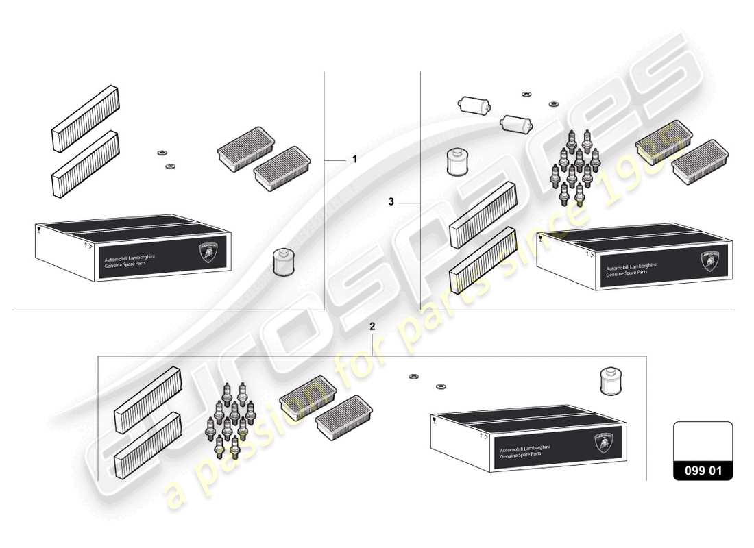 un diagrama de piezas del catálogo de piezas Lamborghini Gallardo Coupe (2008)