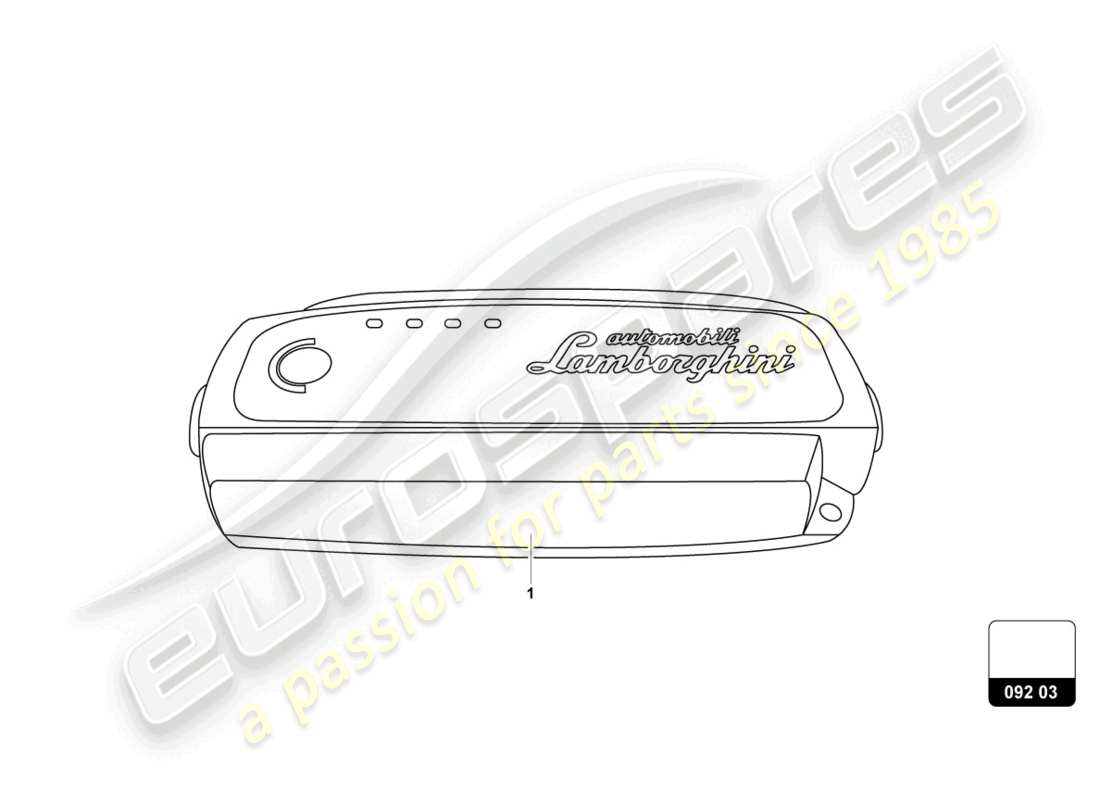 lamborghini urus s (accessories) diagrama de piezas del cargador de batería