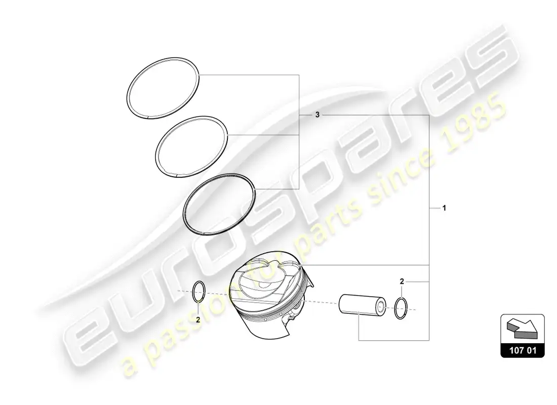 lamborghini lp600-4 zhong coupe (2015) piston complete diagrama de piezas