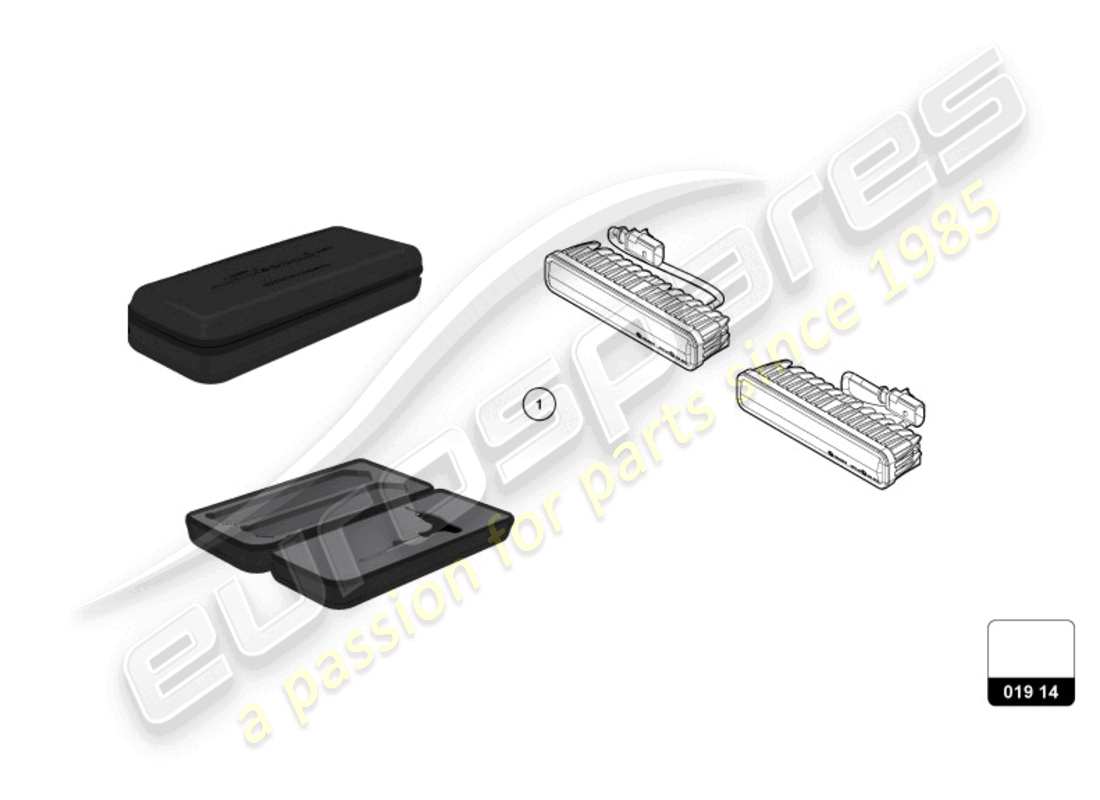 lamborghini huracan sterrato (accessories) diagrama de piezas de las luces delanteras