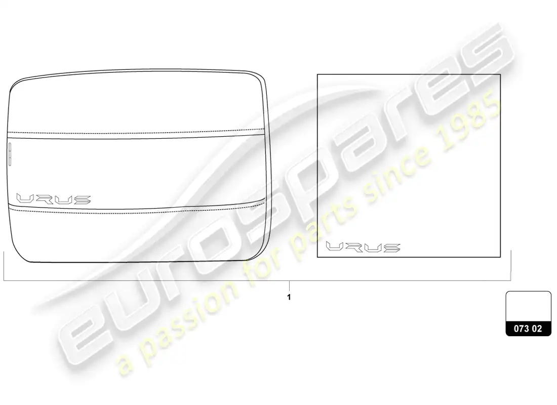lamborghini urus (accessories) pack de accesorios confort diagrama de piezas