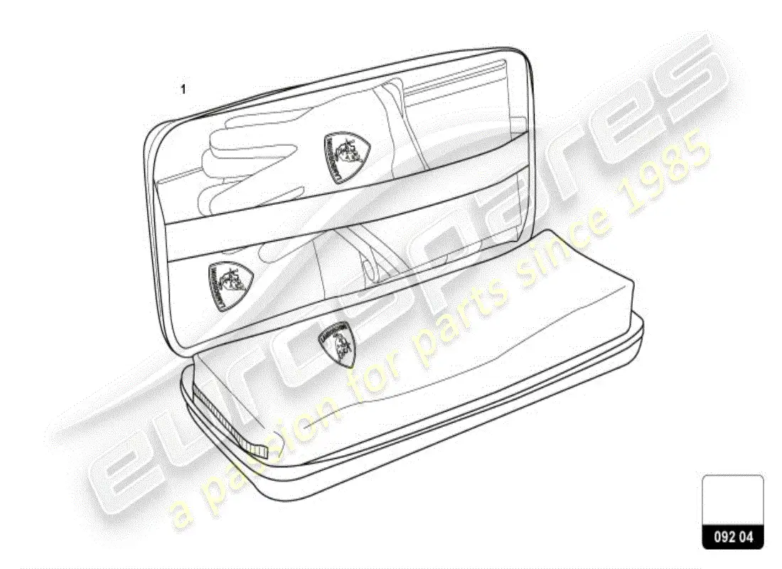 lamborghini huracan lp610-4 coupe (accessories) diagrama de piezas del equipo de seguridad