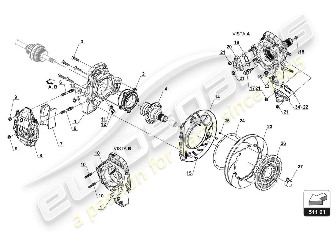 VER DIAGRAMAS DE PIEZAS DEL CATÁLOGO DE PIEZAS LAMBORGHINI HURACAN SQUADRA CORSE un diagrama de piezas del catálogo de piezas lamborghini huracan squadra corse
