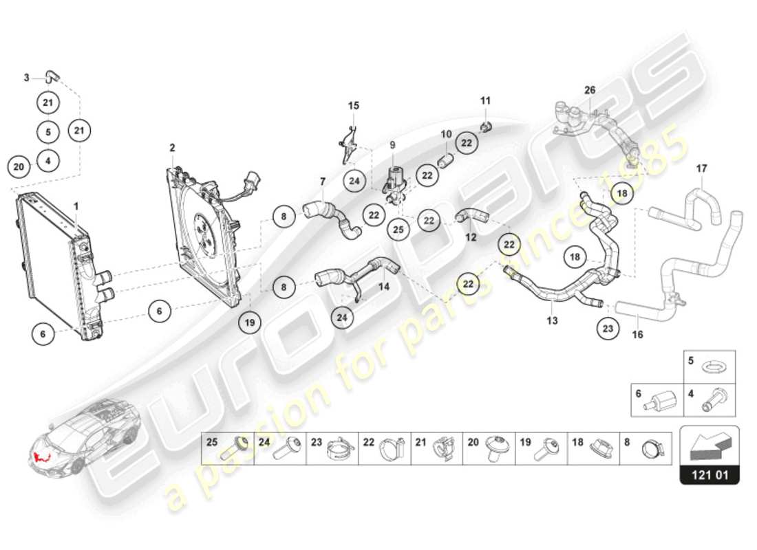 diagrama de pieza que contiene el número de pieza 47b121252a