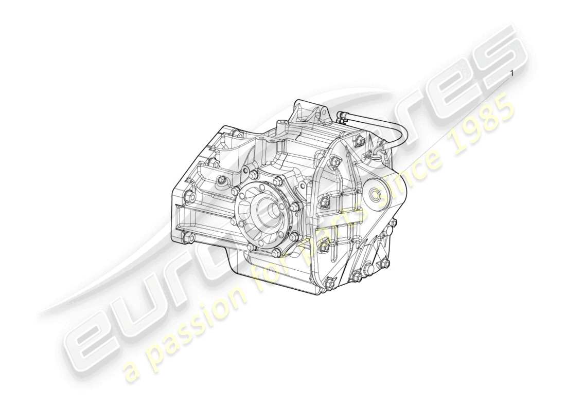 lamborghini lp640 coupe (2007) transmisión final, trasera completa diagrama de piezas