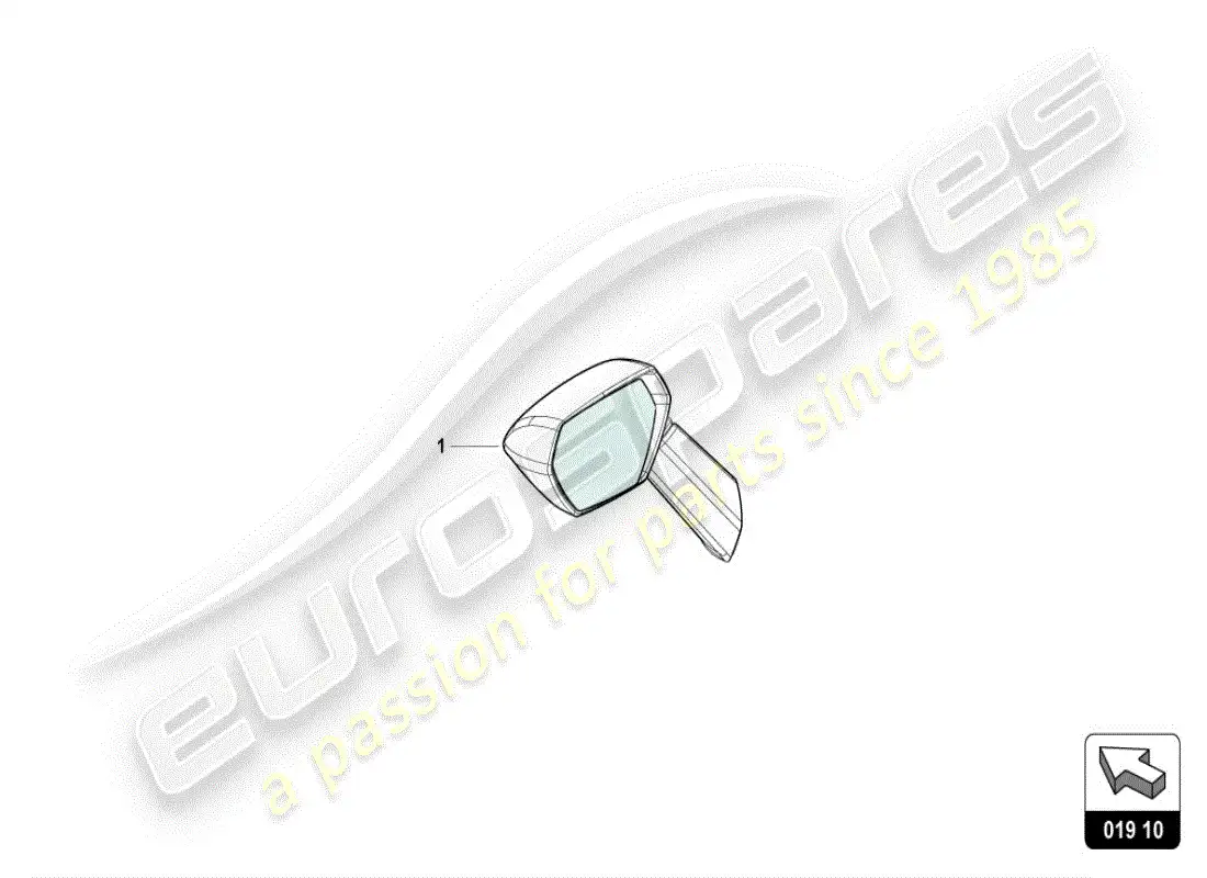 lamborghini huracan lp610-4 coupe (accessories) bolsa para espejo exterior esquema de piezas