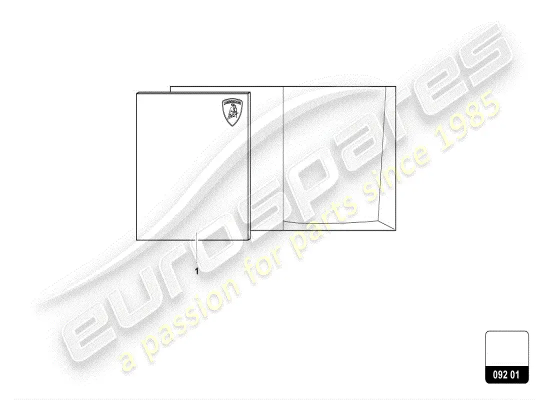 lamborghini urus (accessories) juego de agentes de limpieza diagrama de piezas