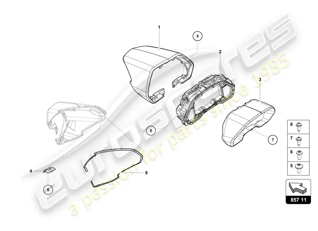 lamborghini centenario coupe (2017) diagrama de piezas combi