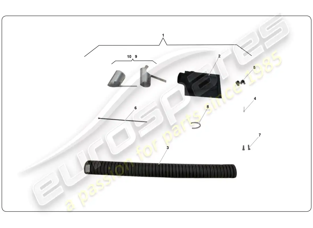 lamborghini super trofeo (2009-2014) kit naka diagrama de piezas