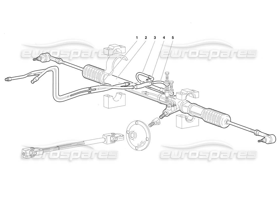 lamborghini diablo se30 (1995) dirección asistida (opcional) (válido para la versión rh d. - enero 1995) diagrama de piezas