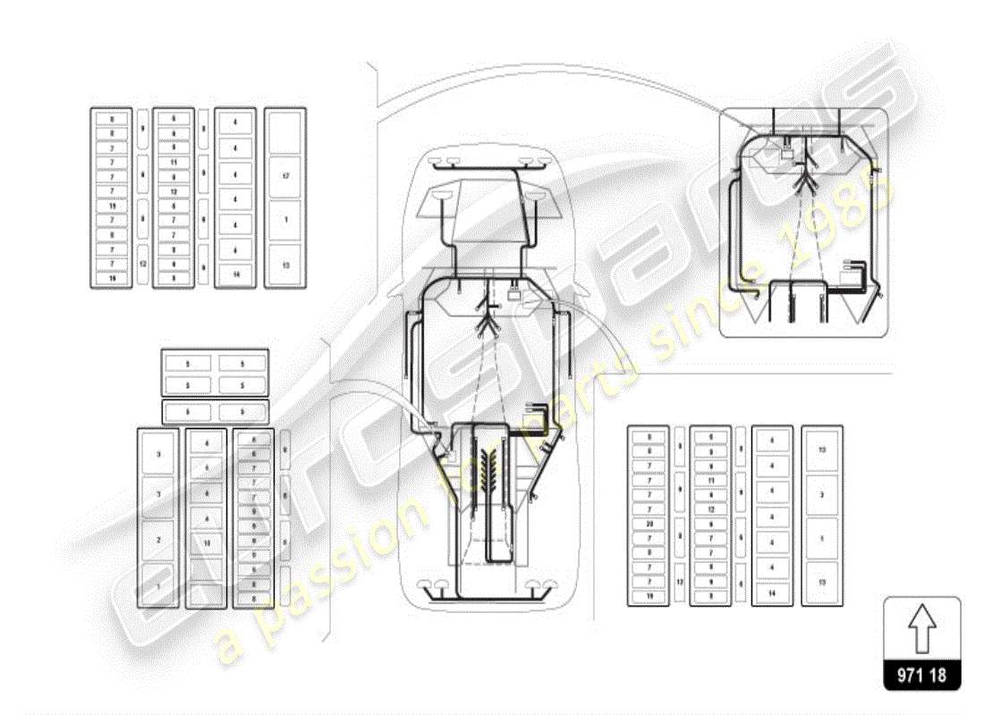 lamborghini diablo vt (1999) sistema eléctrico diagrama de piezas