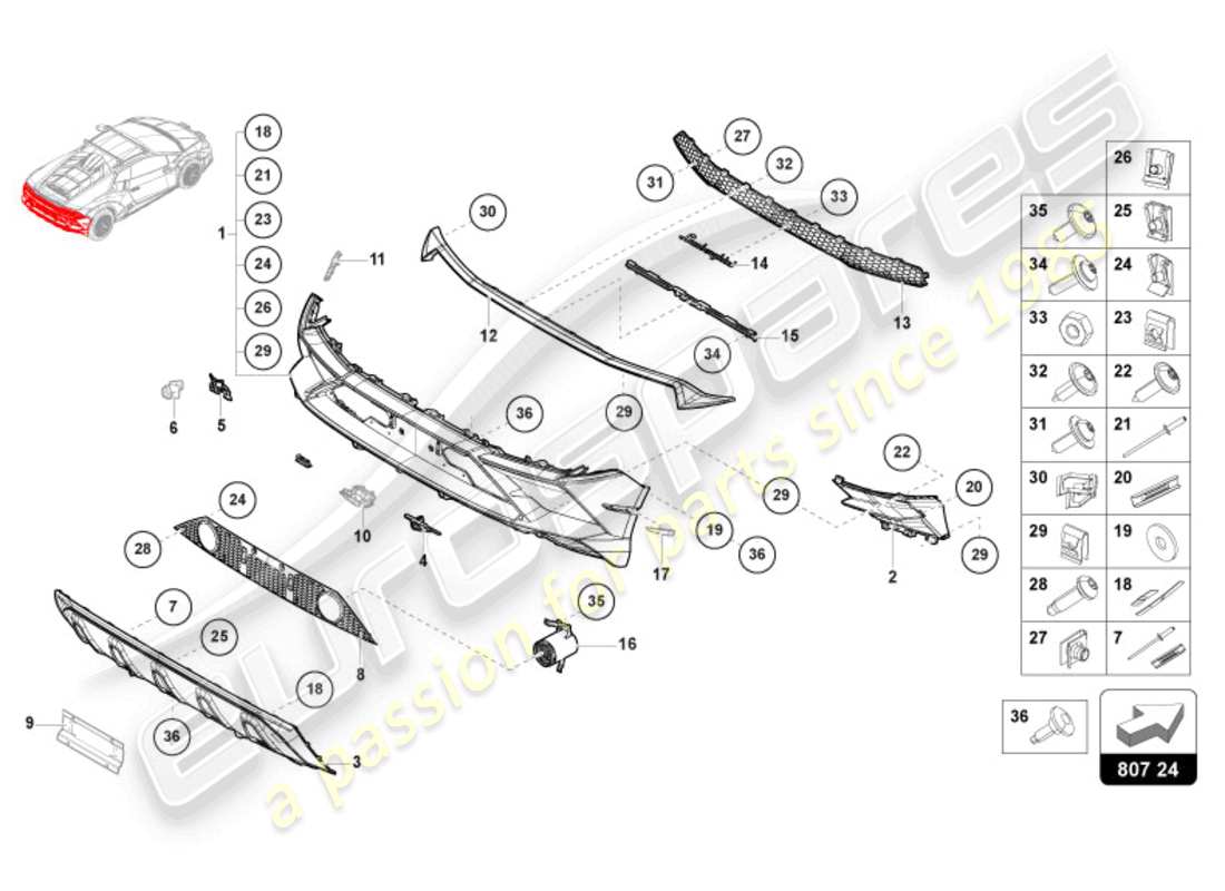 diagrama de pieza que contiene el número de pieza 4t0807497ajgru