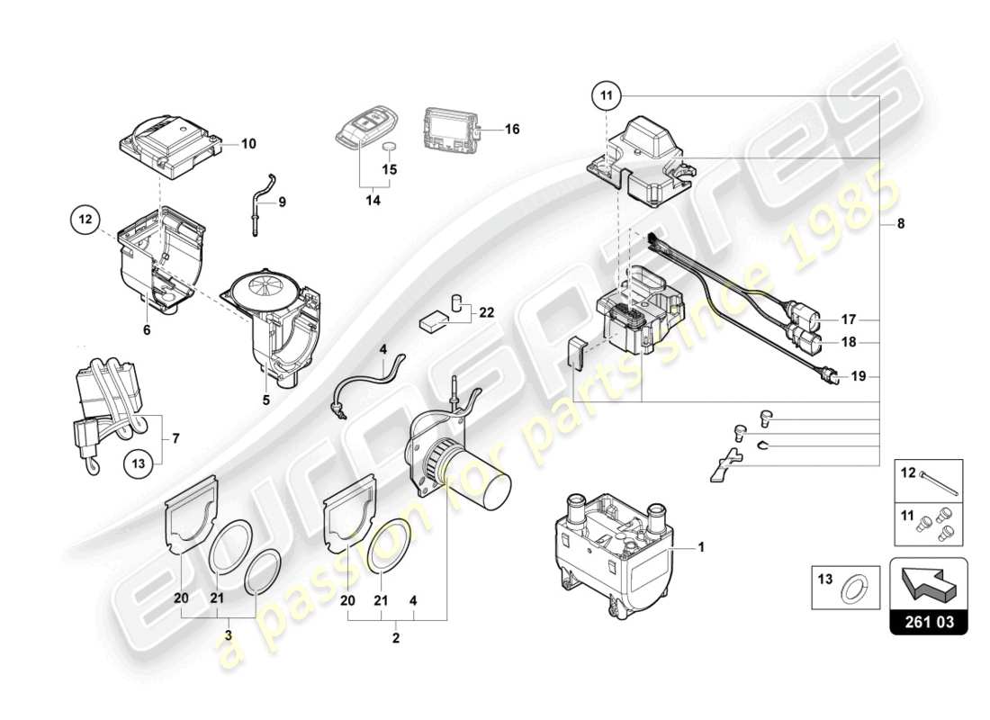 diagrama de pieza que contiene el número de pieza 8k0963533