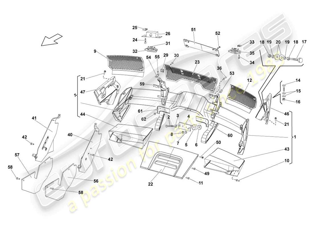 diagrama de pieza que contiene el número de pieza n10754501