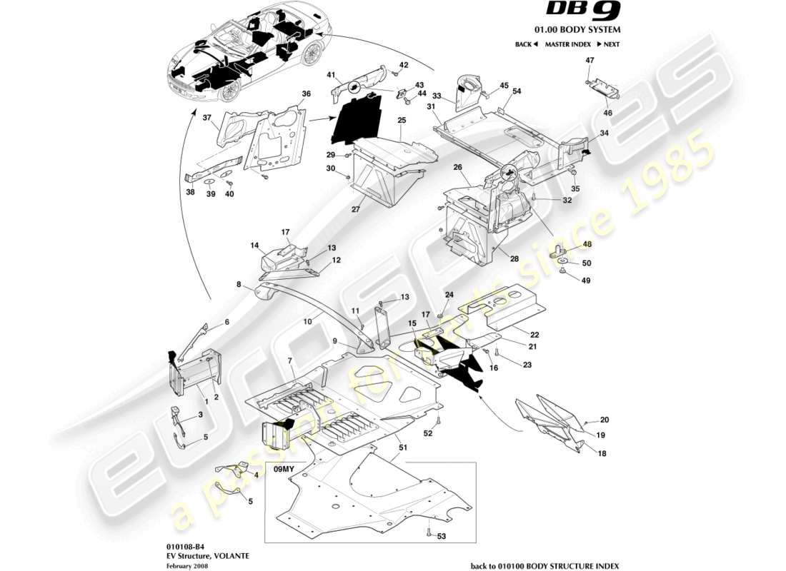 diagrama de pieza que contiene el número de pieza 8g43-l04702-ga