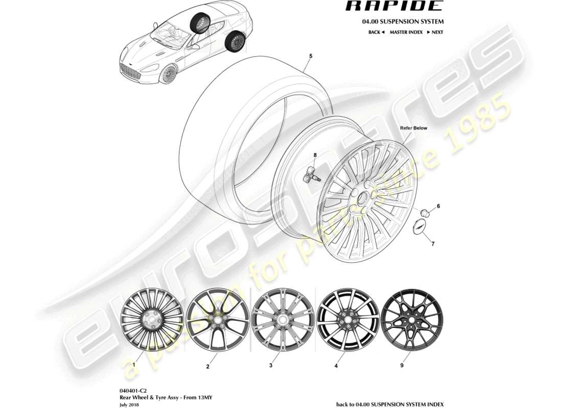 diagrama de pieza que contiene el número de pieza dd43-9965g-fa