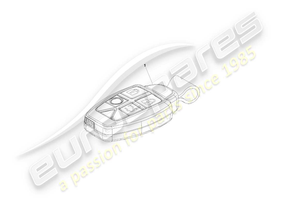 aston martin v8 vantage (2005) transmisor, diagrama de piezas rke