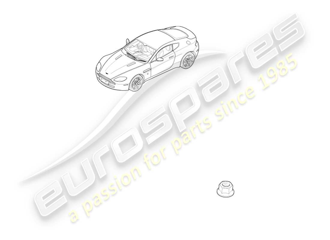 aston martin v8 vantage (2007) diagrama de piezas de tuercas y pernos de tierra