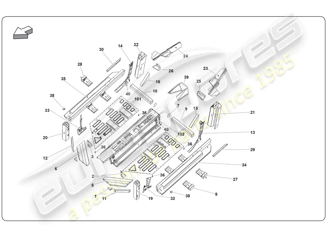 diagrama de pieza que contiene el número de pieza 408802256g