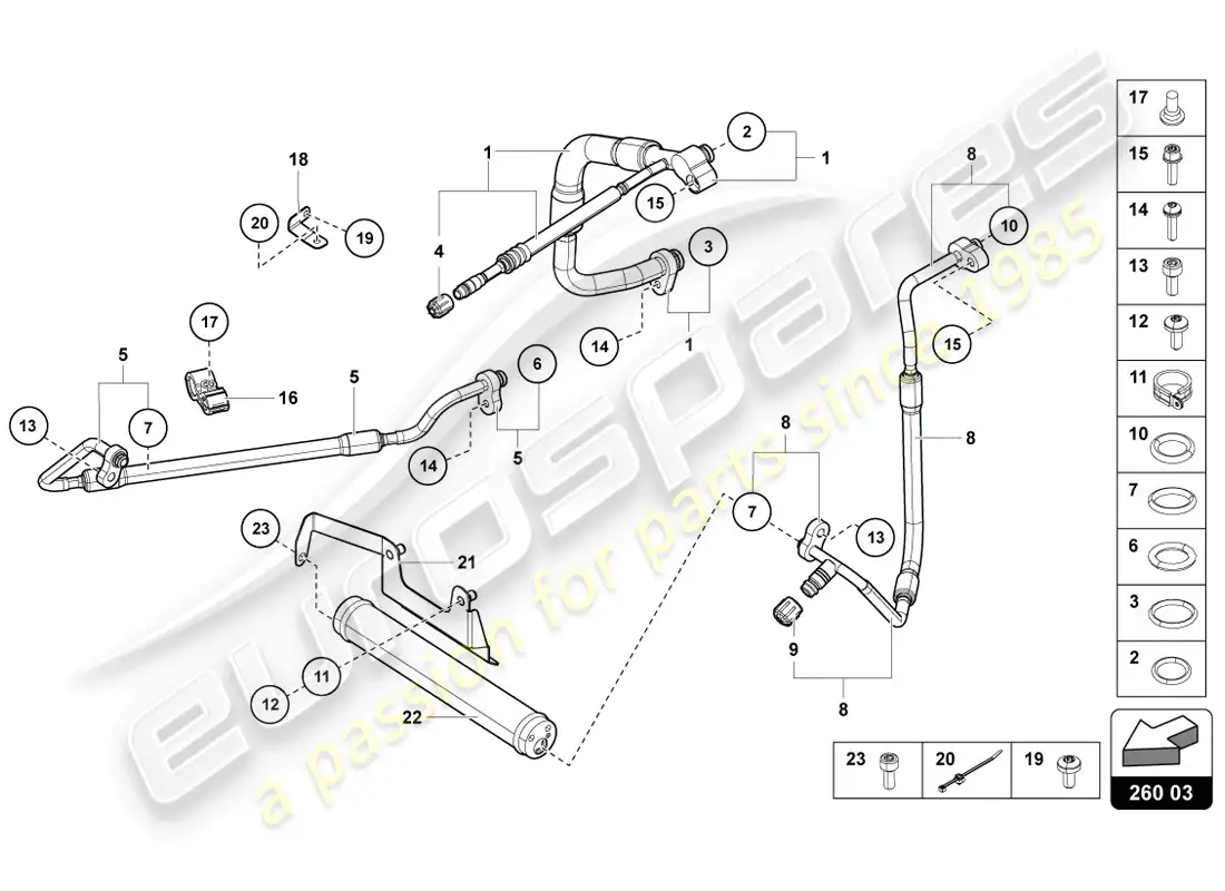 lamborghini lp720-4 coupe 50 (2014) sistema de a/c con regulación electrónica esquema de piezas