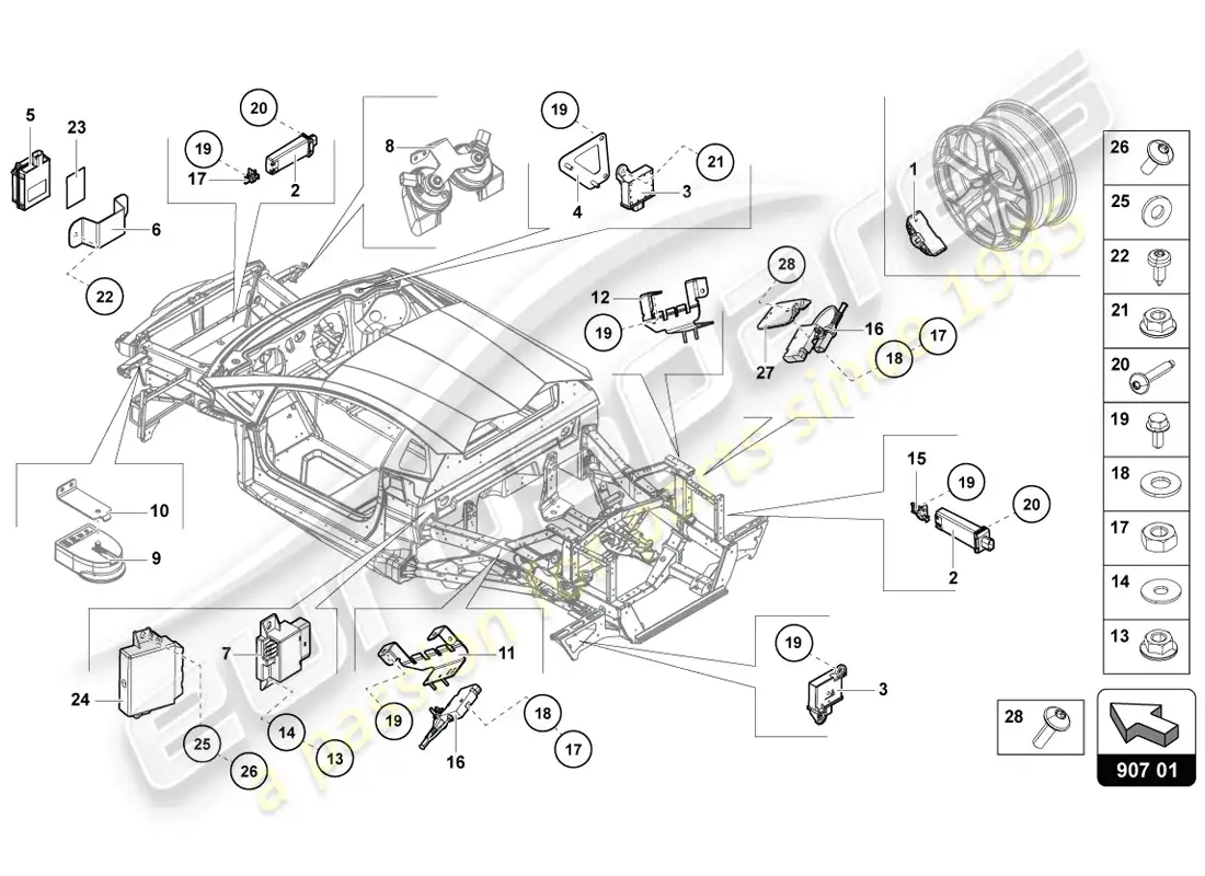 lamborghini lp720-4 coupe 50 (2014) electricidad diagrama de piezas