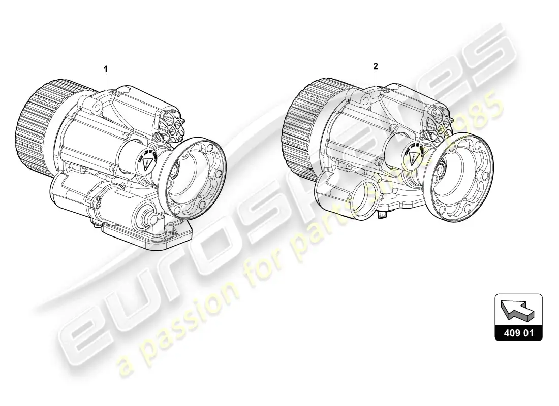lamborghini lp720-4 coupe 50 (2014) diagrama de piezas del diferencial del eje delantero