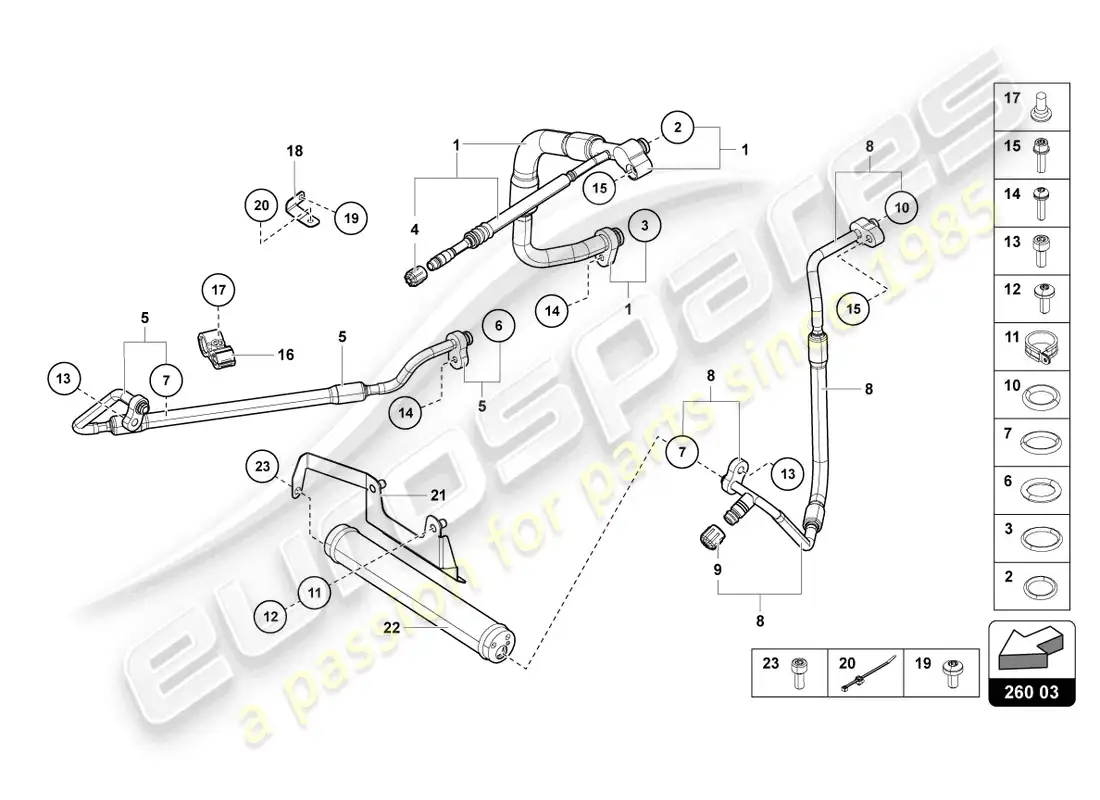 lamborghini lp700-4 roadster (2016) aire diagrama de piezas