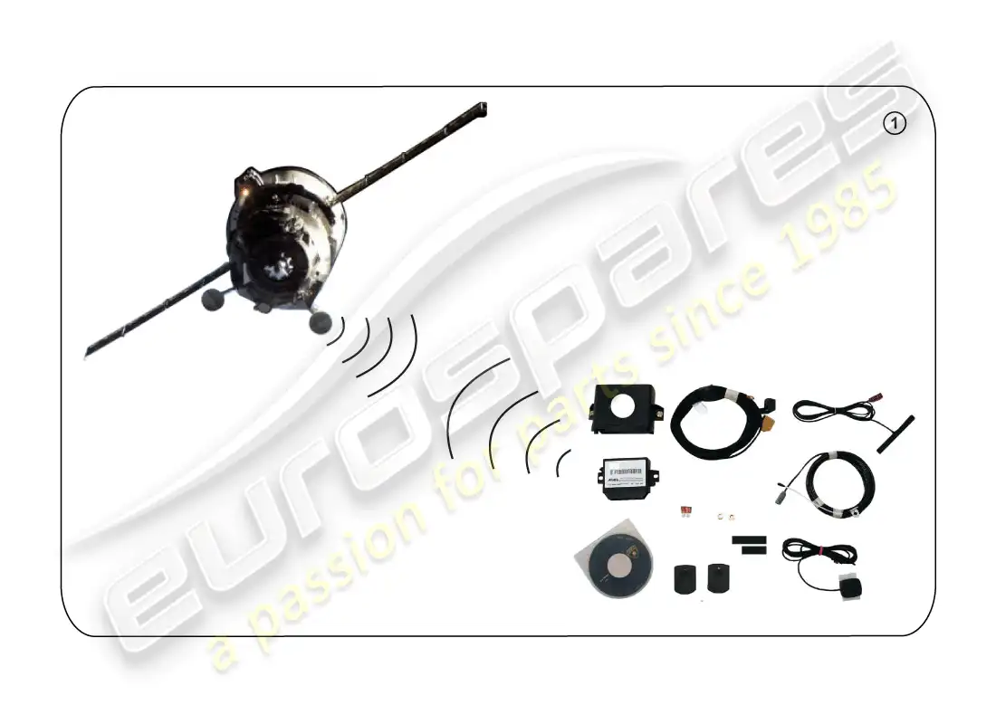 lamborghini huracan lp610-4 coupe (accessories) kit de instalación sistema de navegación móvil -gps- esquema de piezas
