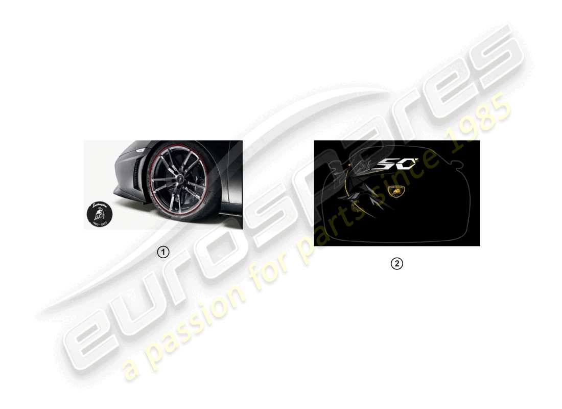 lamborghini gallardo coupe (accessories) kit de actualización diagrama de piezas