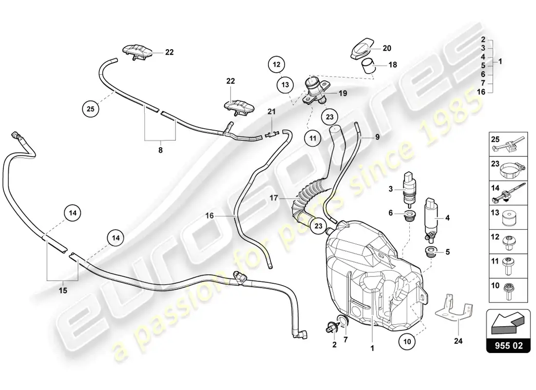 lamborghini lp720-4 coupe 50 (2014) diagrama de piezas del sistema arandela