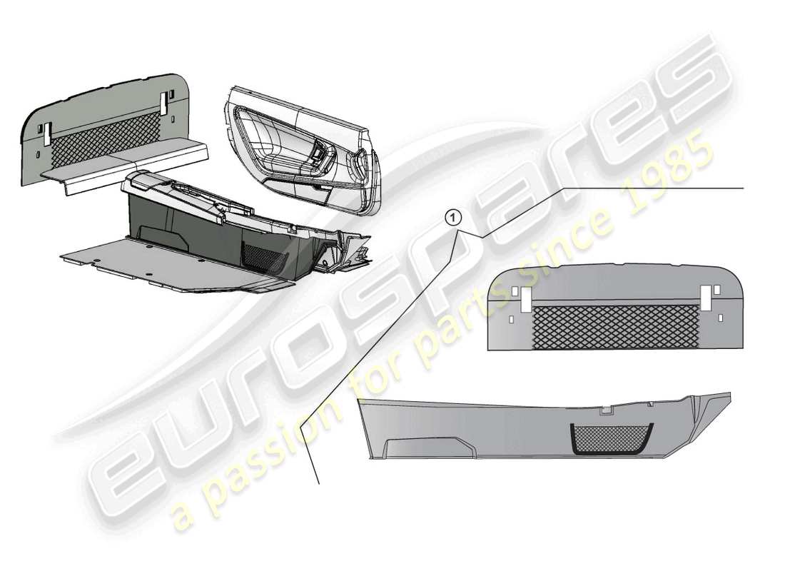 lamborghini gallardo coupe (accessories) kit de actualización diagrama de piezas