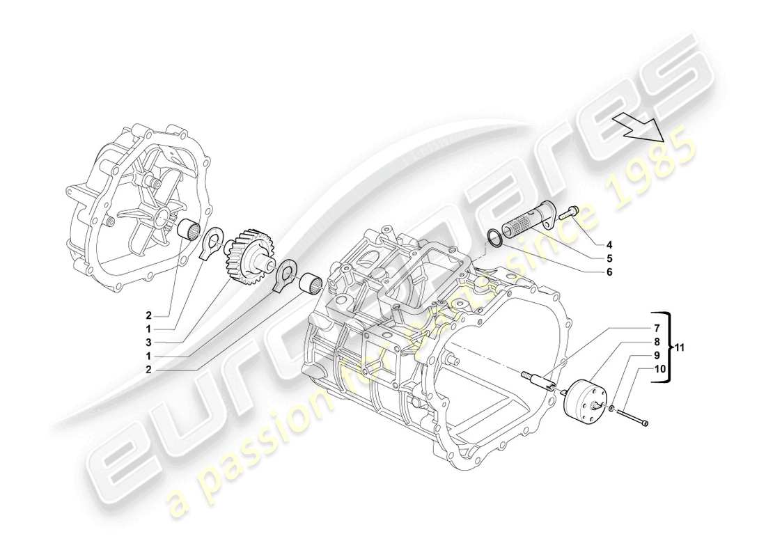 lamborghini lp570-4 sl (2010) diagrama de piezas de la bomba de aceite