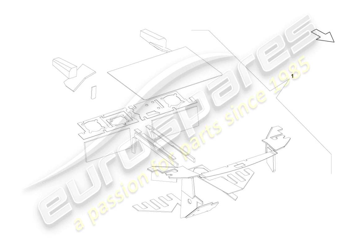 lamborghini gallardo coupe (2004) 1 juego de aisladores diagrama de piezas