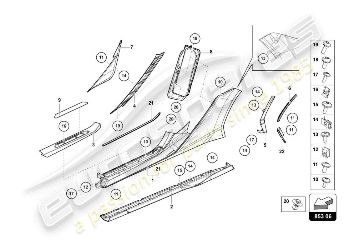 diagrama de pieza que contiene el número de pieza n91073301