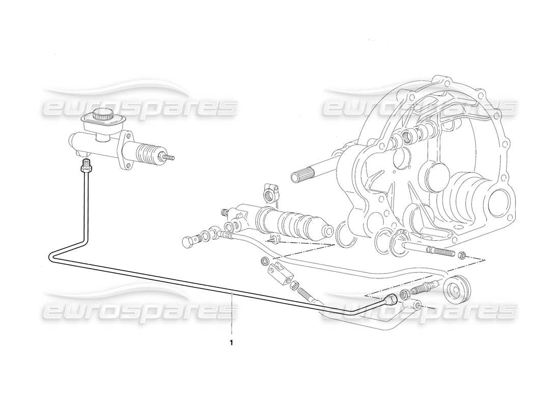 lamborghini diablo sv (1997) palancas de control del embrague (válido para rh d. - marzo 1997) diagrama de piezas