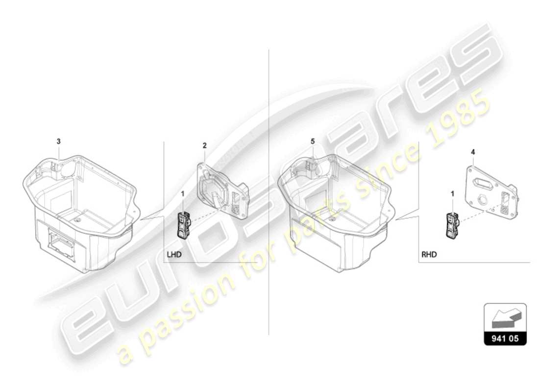 lamborghini revuelto coupe (2024) switch diagrama de piezas