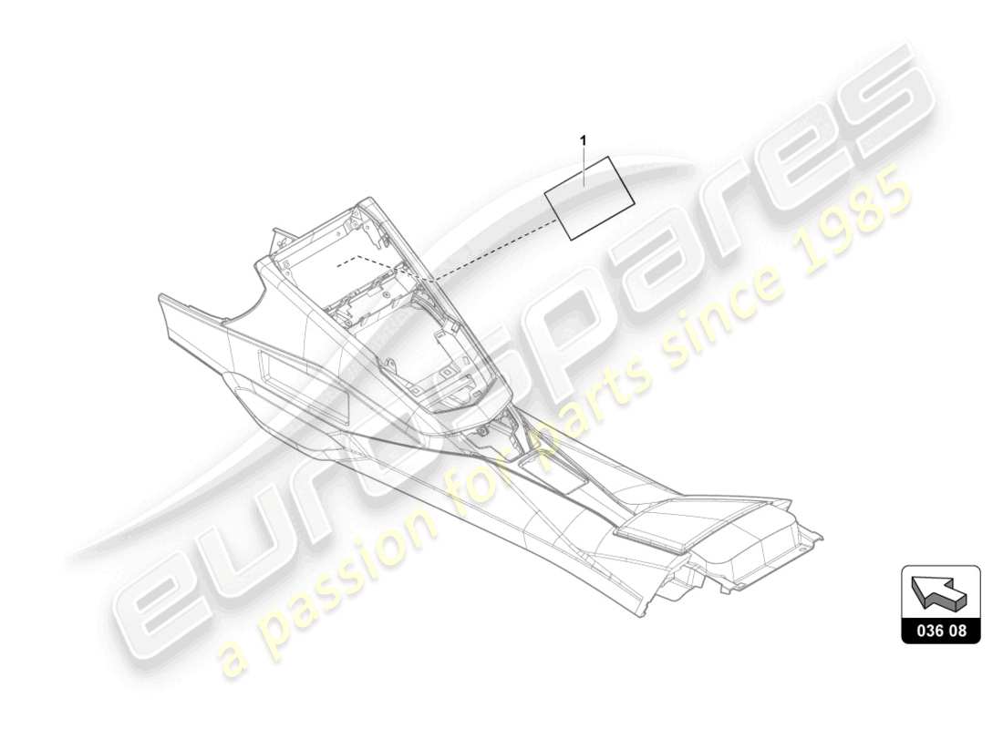 lamborghini aventador ultimae roadster (accessories) protección contra impactos diagrama de piezas