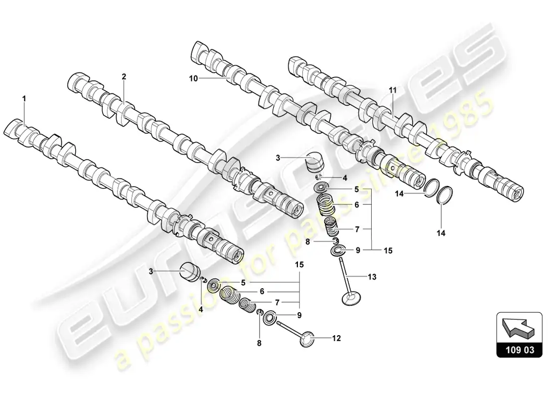 diagrama de pieza que contiene el número de pieza 07m109623j